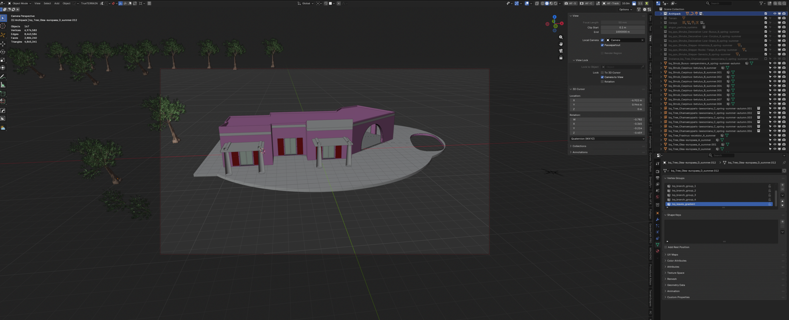 Ebauche Modélisation 3D Leros Heliada